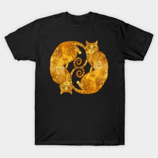 Vintage Gustav Klimt Cat T-Shirt